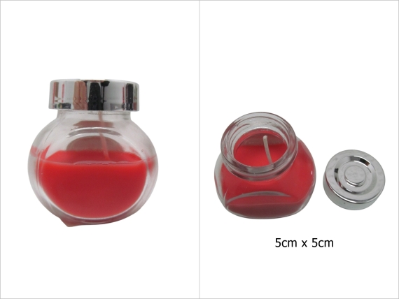 sd52263 kavanozlu kokulu kırmızı mum - 1