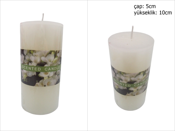 sd52272 kokulu beyaz mum 5cmx10cm - 1