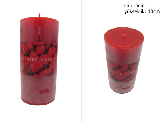 sd52273 kokulu kırmızı mum 5cmx10cm - 1