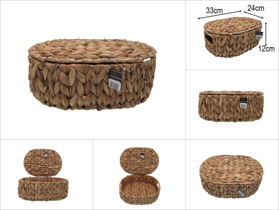 sd52315 kapaklı no1 oval hasır sepet - 1