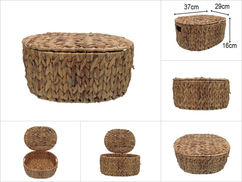 sd52316 kapaklı no2 oval hasır sepet - 