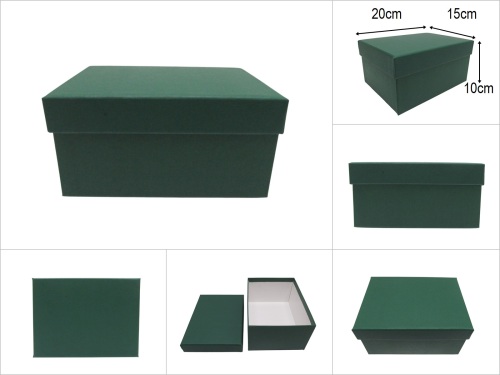 sd52375 yeşil dikdörtgen no3 hediye saklama kutusu - 