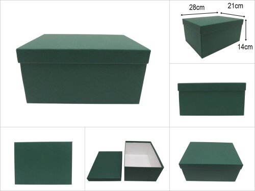 sd52377 yeşil dikdörtgen no5 hediye saklama kutusu - 