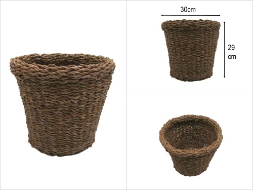 sd52409 dekoratif yuvarlak konik no1 derin hasır sepet - 