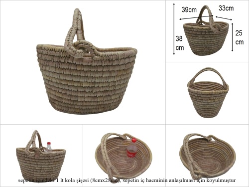 sd52415 sapı yana yatan üstten saplı sepet - 