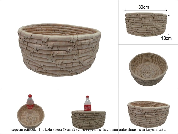 sd52418 yuvarlak no3 hasır sepet - 1