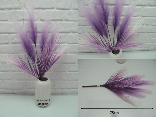 sd52442 yapraklı yapay mor panpas - 