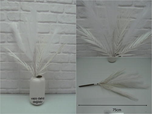 sd52444 yapraklı yapay beyaz panpas - 