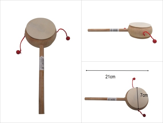 sd52522 ahşap gövdeli el davulu - 1