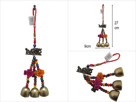 sd52531 ejder dekorlu metal çan - 1