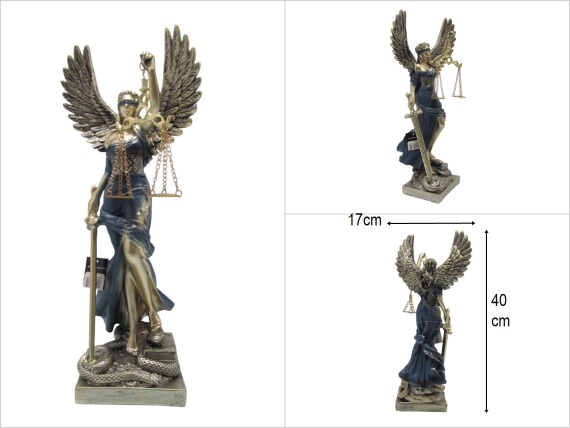 sd52543 büyük kanatlı adalet heykeli biblo themis - 1