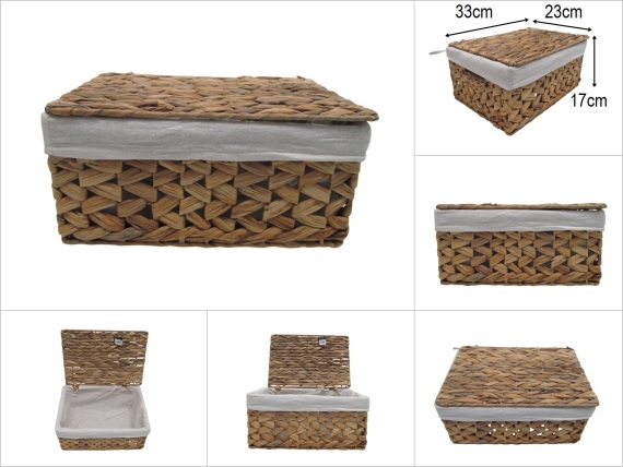 sd52618 kapaklı no2 dikdörtgen hasır sepet - 1