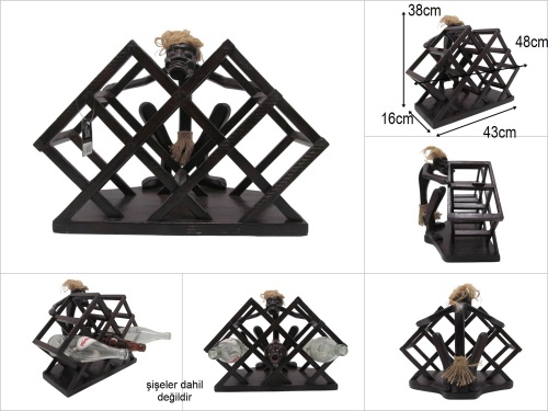 sd52676 ahşap yamyam şişelik - 