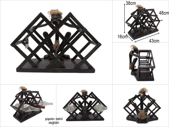 sd52676 ahşap yamyam şişelik - 1