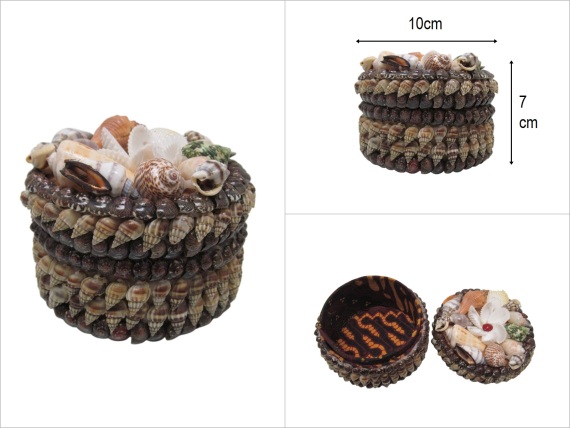 sd52677 yuvarlak küçük deniz kabuğu kutu - 1