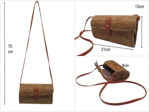 sd52685 oval rattan çanta - 