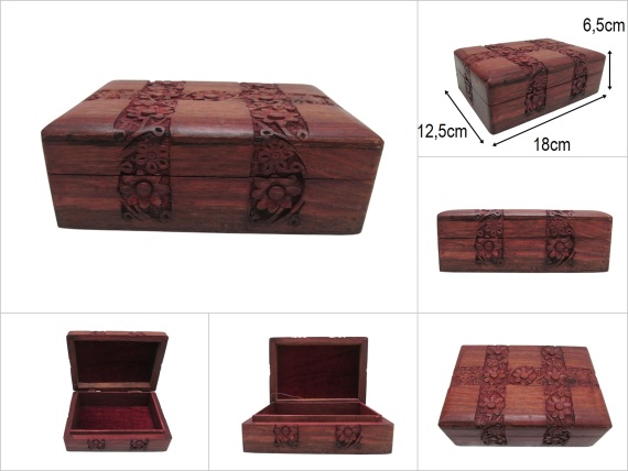 sd52692 no2 dekoratif el oyması ahşap kutu - 1