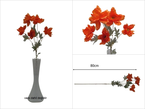 sd52700 yapay turuncu gelincik çiçeği - 