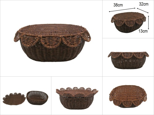 sd52741 metal iskelet üzerine pvc örülü no2 oval kapaklı kutu - 