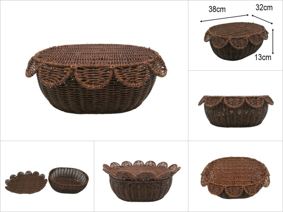 sd52741 metal iskelet üzerine pvc örülü no2 oval kapaklı kutu - 1