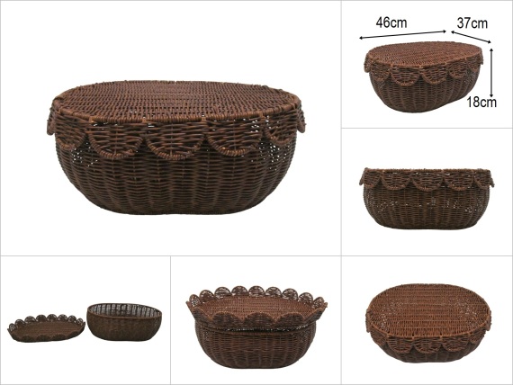 sd52742 metal iskelet üzerine pvc örülü no3 oval kapaklı kutu - 1