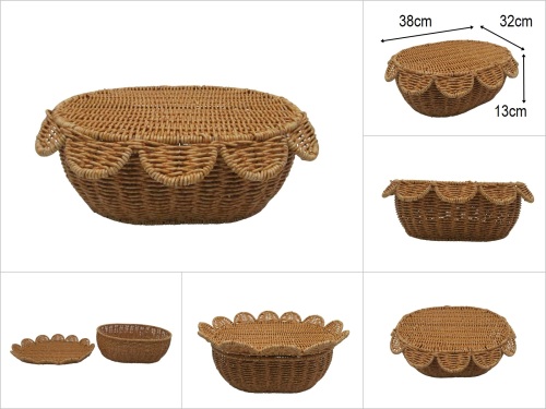 sd52744 metal iskelet üzerine pvc örülü no2 oval kapaklı kutu - 