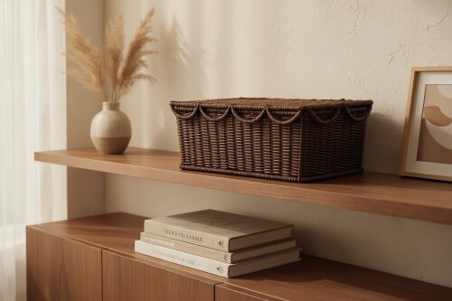 sd52746 metal iskelet üzerine pvc örülü no1 dikdörtgen kapaklı kutu - 3