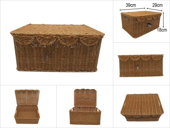 sd52751 metal iskelet üzerine pvc örülü no3 dikdörtgen kapaklı kutu - 1