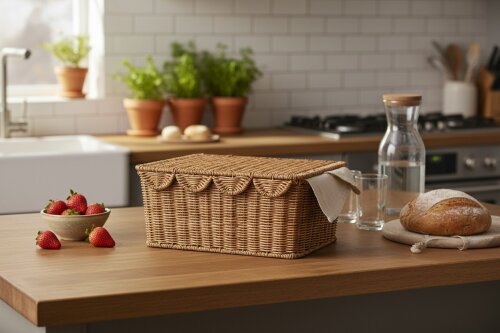 sd52751 metal iskelet üzerine pvc örülü no3 dikdörtgen kapaklı kutu - 3