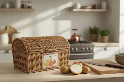 sd52752 metal iskelet üzerine pvc örülü kapaklı bölmeli patates soğan sepeti - (1)