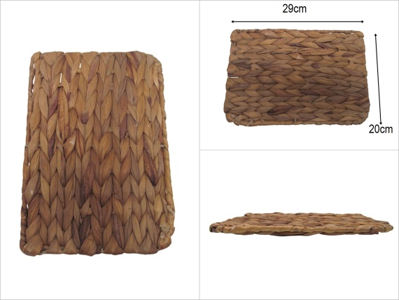 sd52762 dekoratif hasır dikdörtgen tepsi borcam altlığı nihale - 1