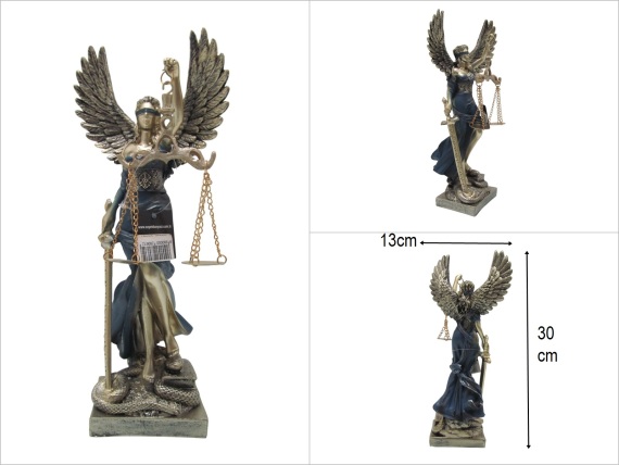 sd52989 kanatlı adalet heykeli biblo themis - 1