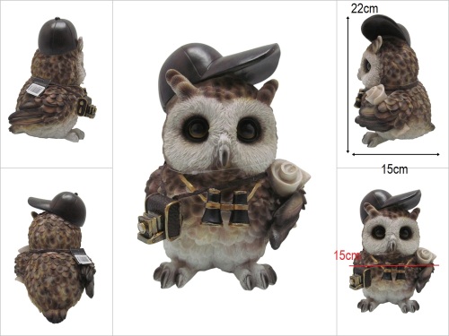 sd53002 dekoratif polyester gezgin baykuş biblo - 