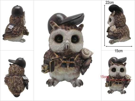 sd53002 dekoratif polyester gezgin baykuş biblo - 1