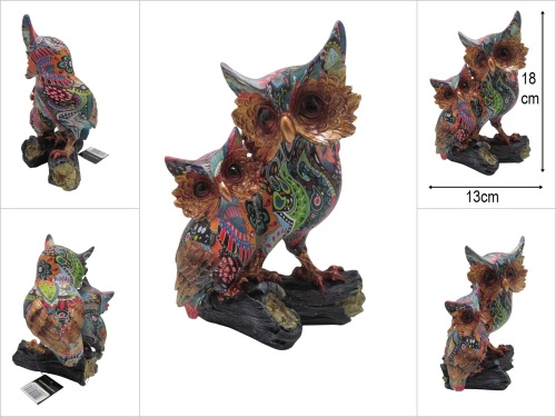 sd53007 dekoratif polyester baykuş biblosu - 