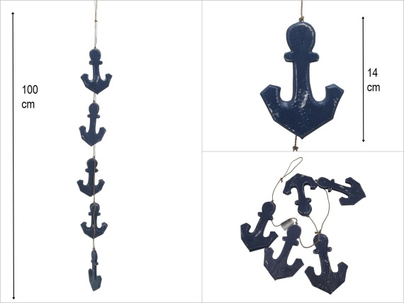 sd53052 ahşap 5 li çapa sarkıt - 1