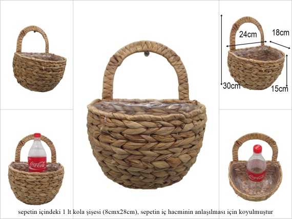sd53056 no2 hasır kapı duvar sepeti - 1