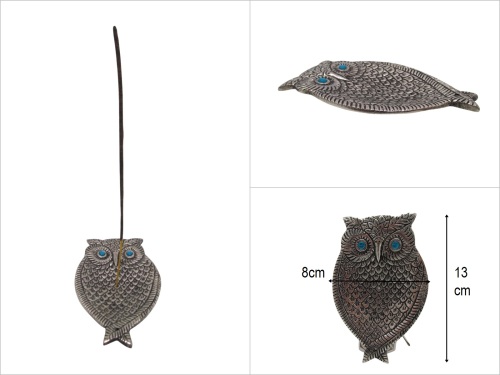 sd53057 dekoratif metal baykuş tütsülük - 