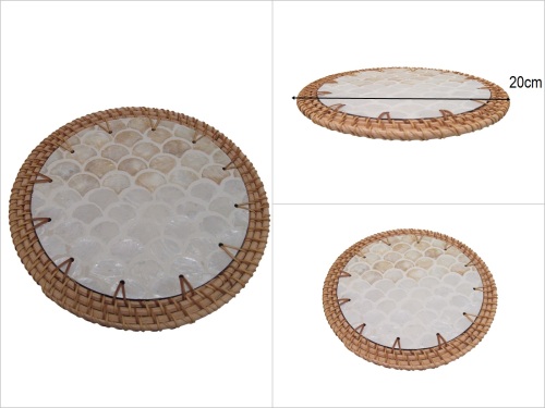 sd53154 dekoratif sedefli rattan altlık nihale - 
