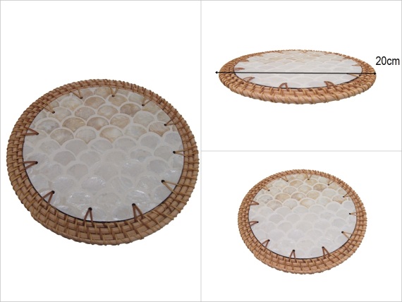 sd53154 dekoratif sedefli rattan altlık nihale - 1