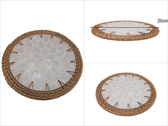 sd53157 dekoratif sedefli rattan altlık nihale - 1