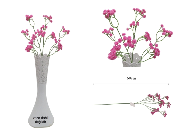 sd53257 plastik yapay pembe cipsofilya gelin çiçeği - 1