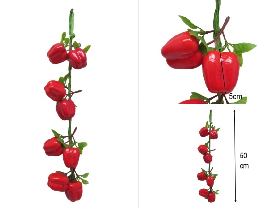 sd53273 dekoratif sarkıt yapay kırmızı biber - 1
