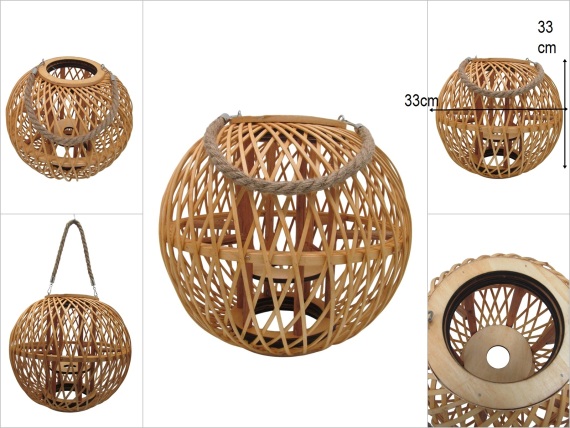 sd53295 dekoratif ahşap fener mumluk aydınlatma - 1