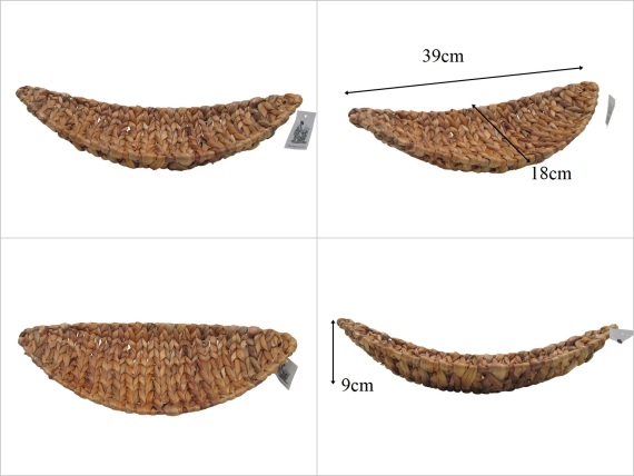 sd53314 dekoratif no1 kayık hasır sepet - 1