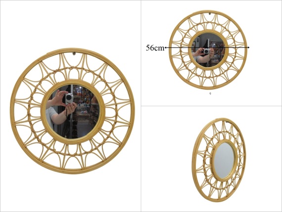 sd53345 rattan çerçeveli dekoratif ayna - 1
