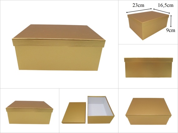 sd53373 dekoratif gold ciltli no3 mukavva hediye saklama kutusu - 1