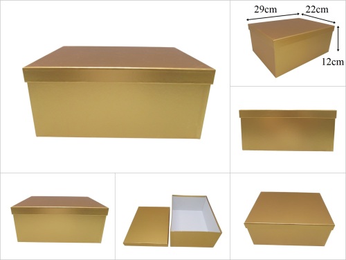 sd53376 dekoratif gold ciltli no6 mukavva hediye saklama kutusu - 