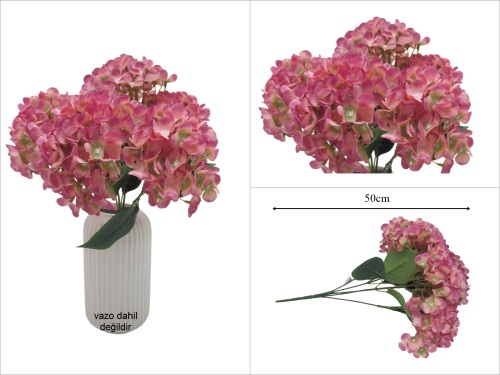 sd53472 dekoratif 5 kafa lila ortanca demeti - 