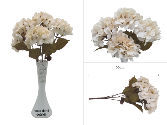sd53487 pastel yapay krem ortanca demeti - 1